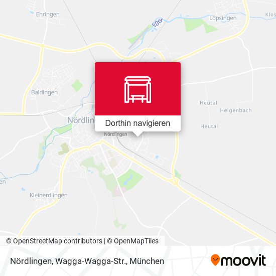 Nördlingen, Wagga-Wagga-Str. Karte