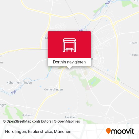 Nördlingen, Eselerstraße Karte