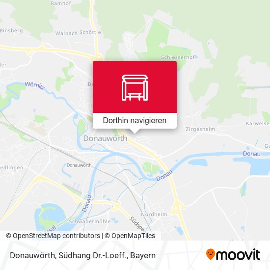 Donauwörth, Südhang Dr.-Loeff. Karte