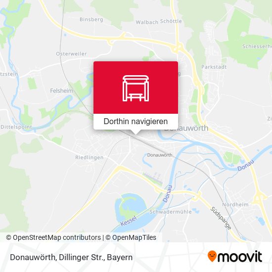 Donauwörth, Dillinger Str. Karte