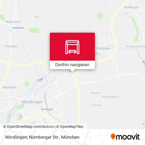 Nördlingen, Nürnberger Str. Karte