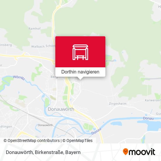 Donauwörth, Birkenstraße Karte