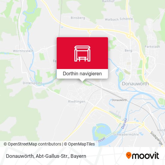 Donauwörth, Abt-Gallus-Str. Karte