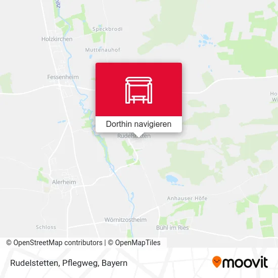 Rudelstetten, Pflegweg Karte
