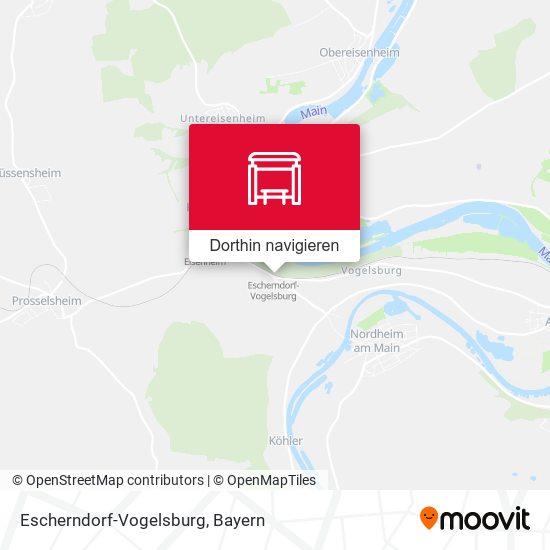 Escherndorf-Vogelsburg Karte