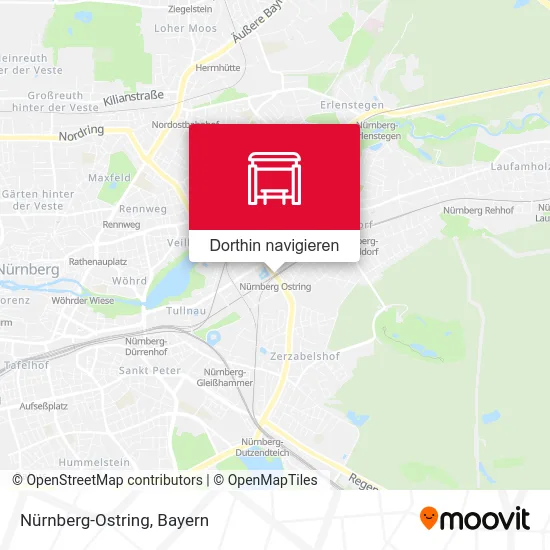 Nürnberg-Ostring Karte