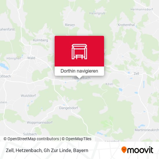 Zell, Hetzenbach, Gh Zur Linde Karte