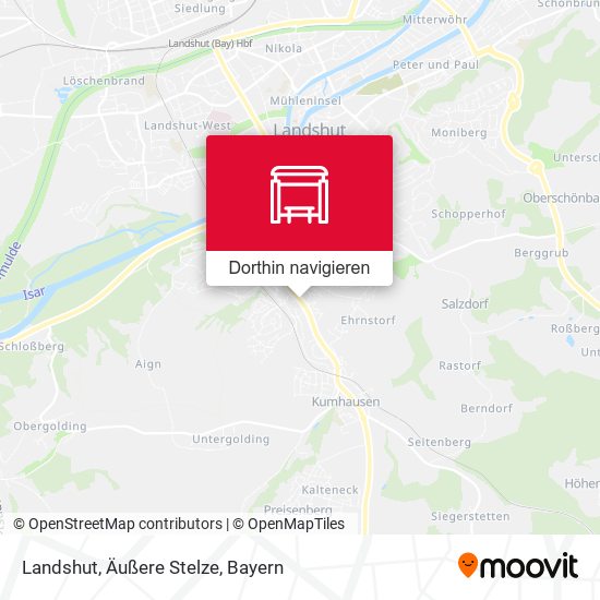 Landshut, Äußere Stelze Karte