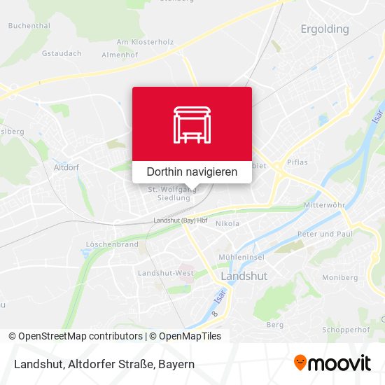 Landshut, Altdorfer Straße Karte