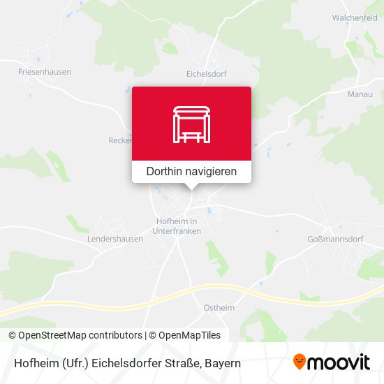 Hofheim (Ufr.) Eichelsdorfer Straße Karte