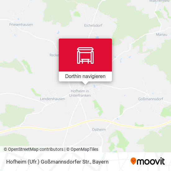 Hofheim (Ufr.) Goßmannsdorfer Str. Karte