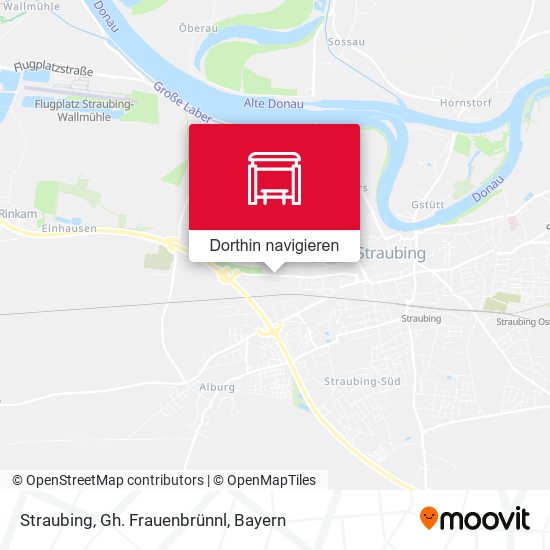 Straubing, Gh. Frauenbrünnl Karte