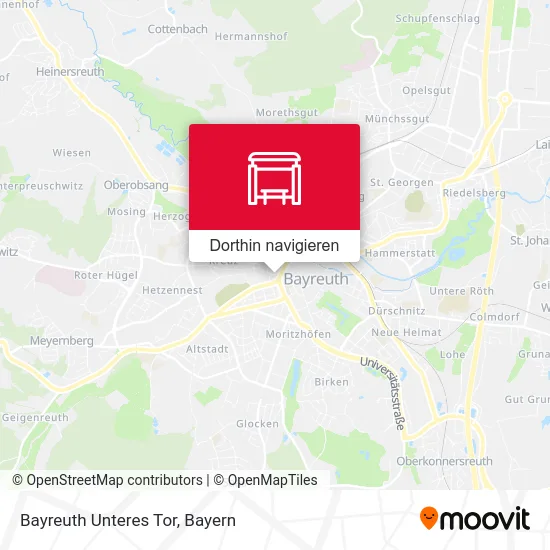Bayreuth Unteres Tor Karte