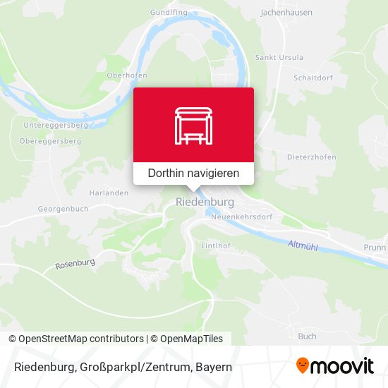 Riedenburg, Großparkpl/Zentrum Karte