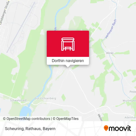 Scheuring, Rathaus Karte