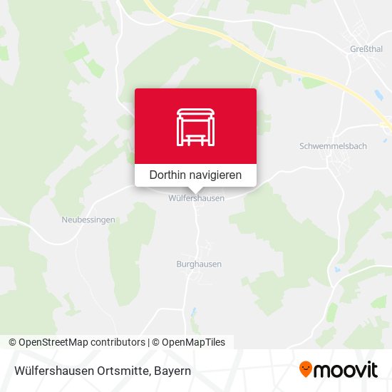 Wülfershausen Ortsmitte Karte