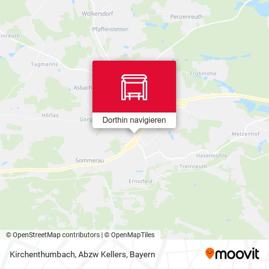 Kirchenthumbach, Abzw Kellers Karte