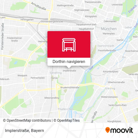 Implerstraße Karte