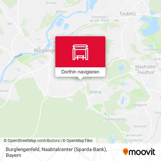 Burglengenfeld, Naabtalcenter (Sparda-Bank) Karte