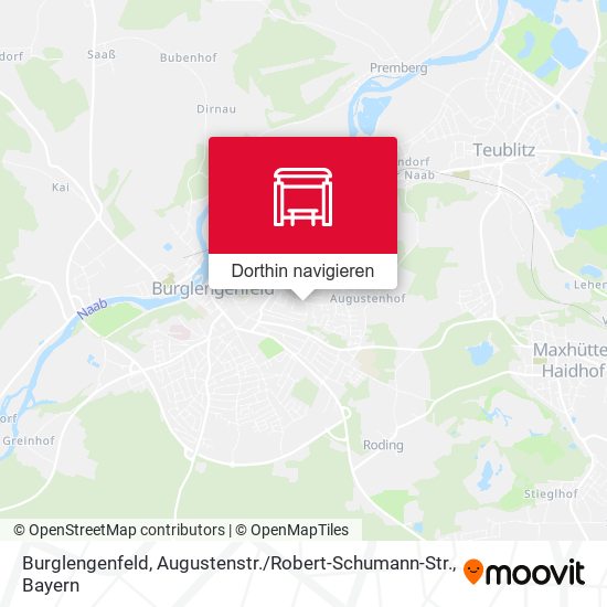 Burglengenfeld, Augustenstr. / Robert-Schumann-Str. Karte