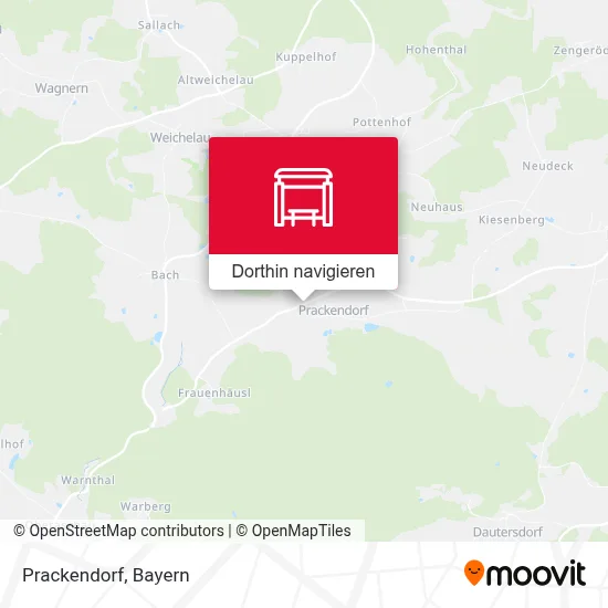 Prackendorf Karte