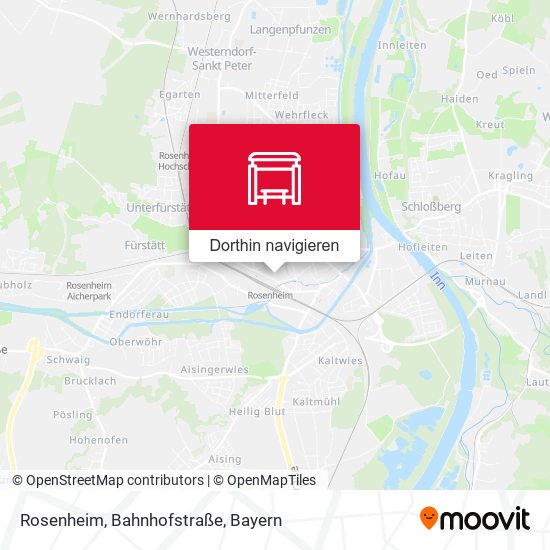 Rosenheim, Bahnhofstraße Karte