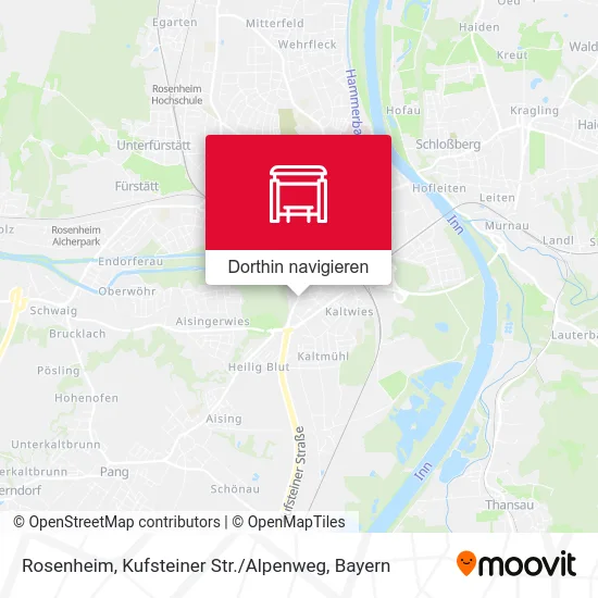 Rosenheim, Kufsteiner Str. / Alpenweg Karte