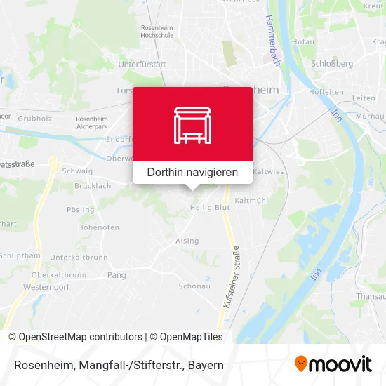 Rosenheim, Mangfall- / Stifterstr. Karte