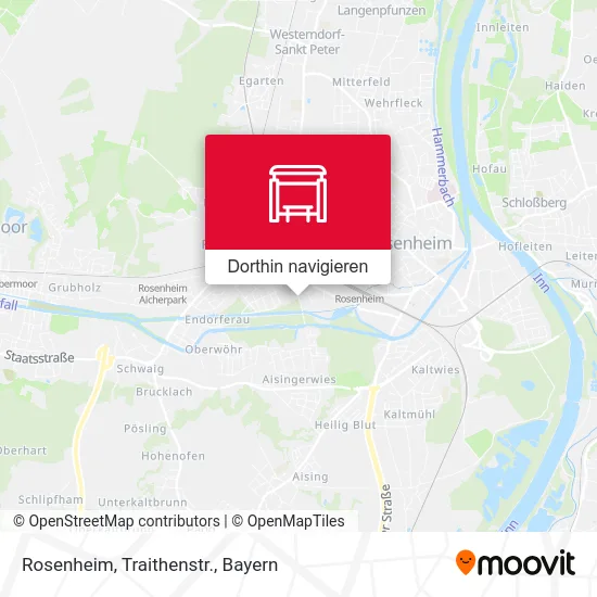 Rosenheim, Traithenstr. Karte