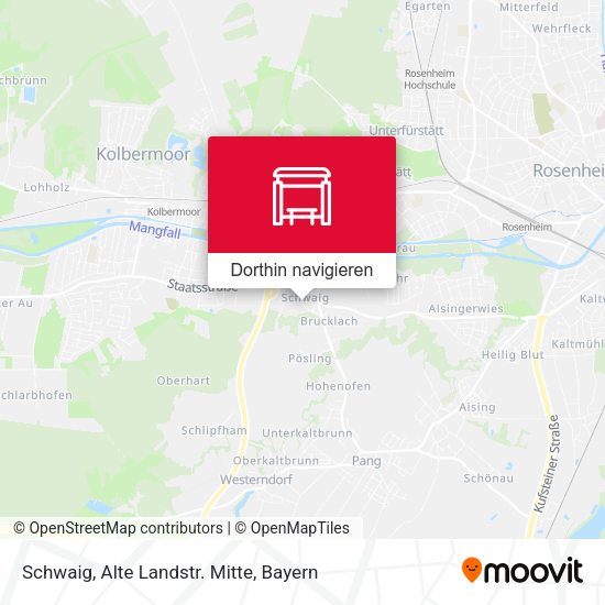 Schwaig, Alte Landstr. Mitte Karte