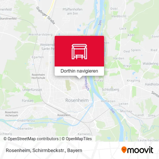 Rosenheim, Schirmbeckstr. Karte