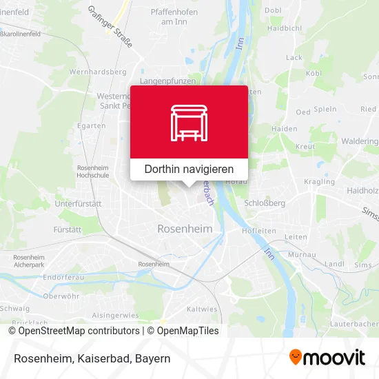 Rosenheim, Kaiserbad Karte