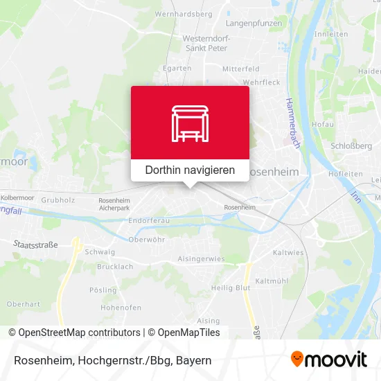 Rosenheim, Hochgernstr./Bbg Karte