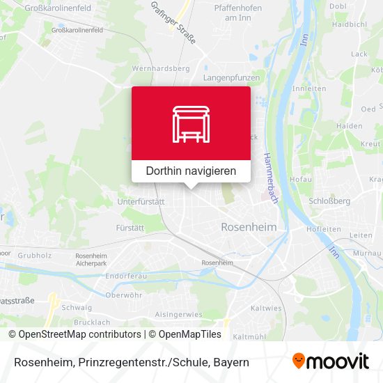 Rosenheim, Prinzregentenstr. / Schule Karte