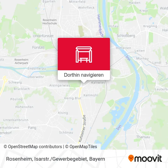 Rosenheim, Isarstr. / Gewerbegebiet Karte