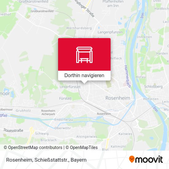 Rosenheim, Schießstattstr. Karte