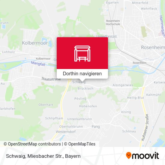 Schwaig, Miesbacher Str. Karte