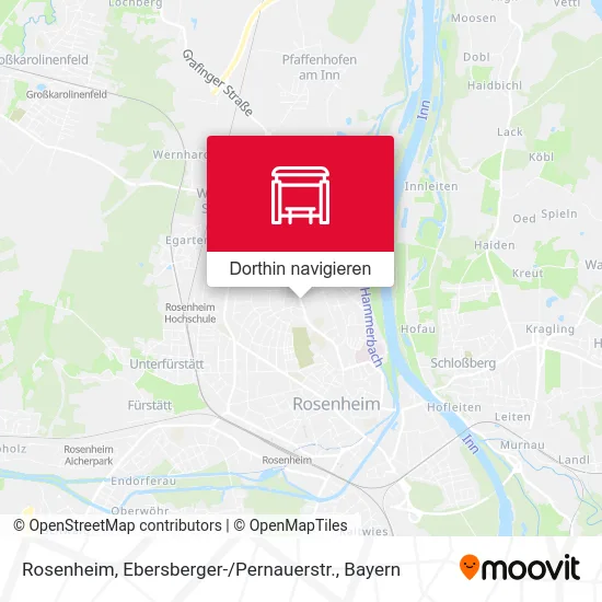 Rosenheim, Ebersberger- / Pernauerstr. Karte