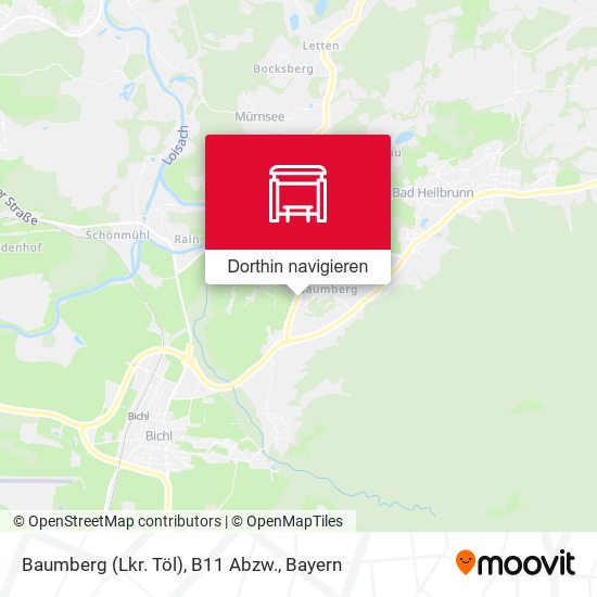 Baumberg (Lkr. Töl), B11 Abzw. Karte