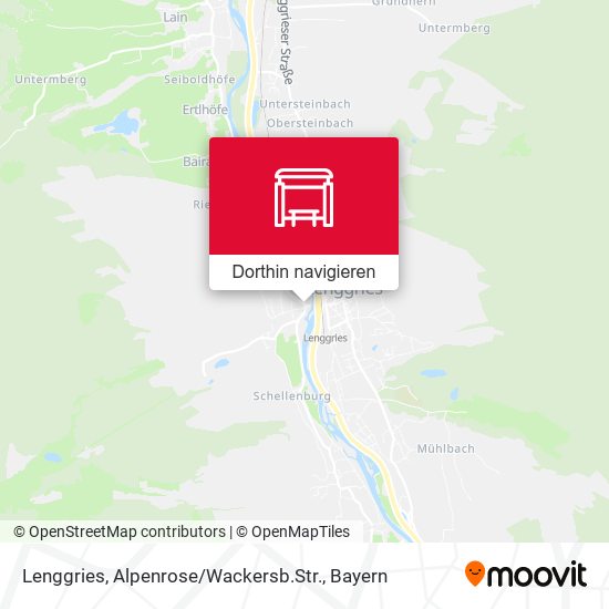 Lenggries, Alpenrose / Wackersb.Str. Karte