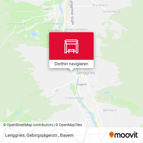 Lenggries, Gebirgsjägerstr. Karte