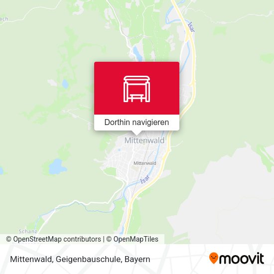 Mittenwald, Geigenbauschule Karte