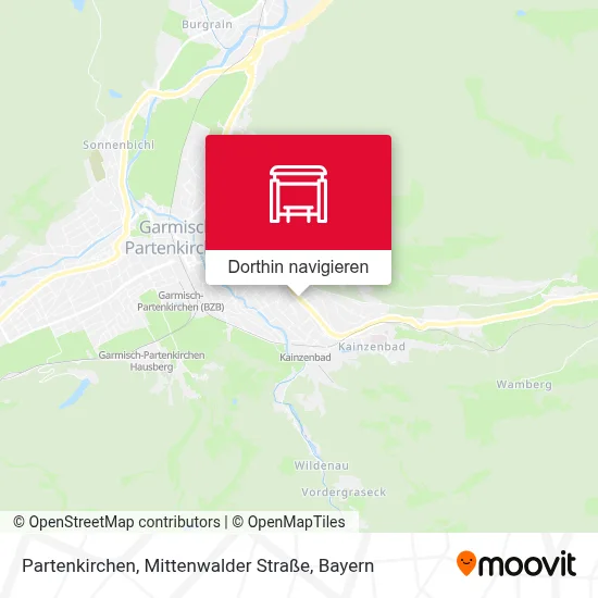 Partenkirchen, Mittenwalder Straße Karte