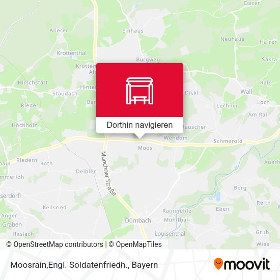 Moosrain,Engl. Soldatenfriedh. Karte
