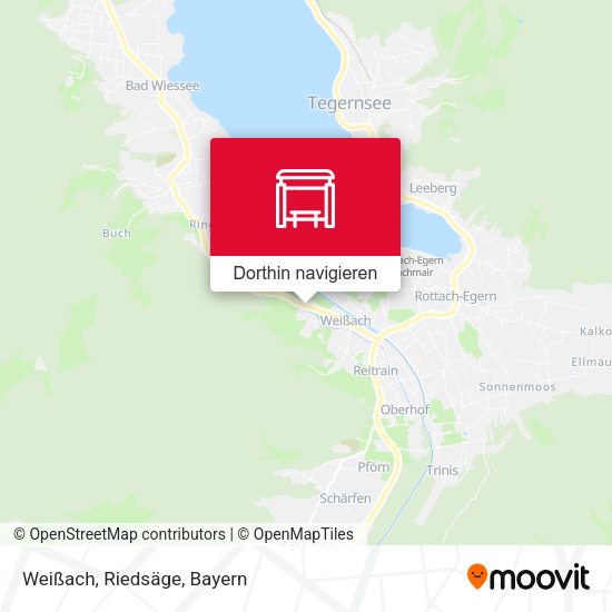 Weißach, Riedsäge Karte