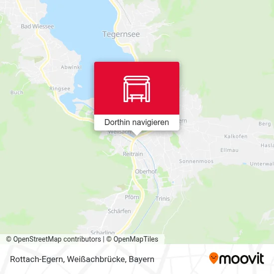 Rottach-Egern, Weißachbrücke Karte