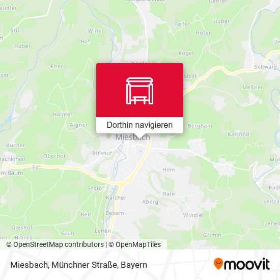 Miesbach, Münchner Straße Karte