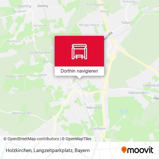 Holzkirchen, Langzeitparkplatz Karte