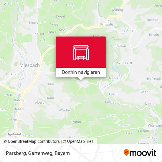 Parsberg, Gartenweg Karte