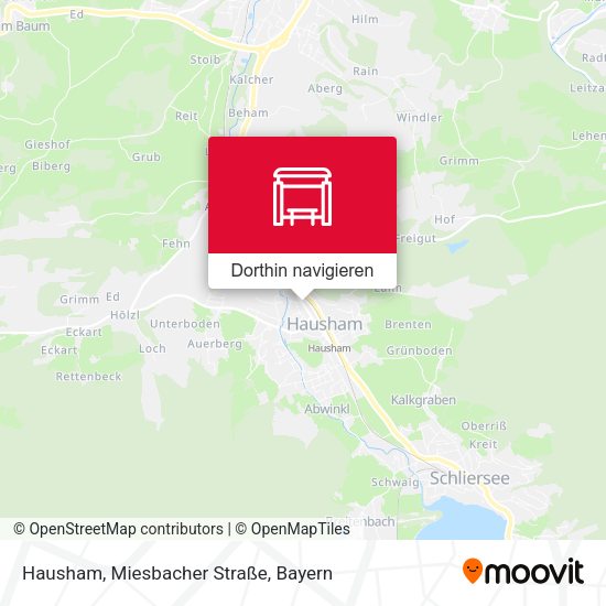 Hausham, Miesbacher Straße Karte